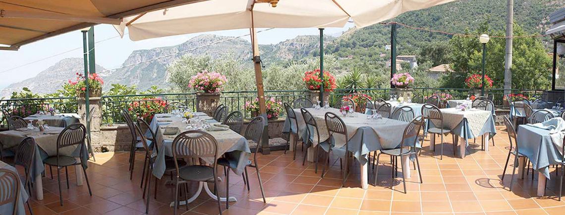 Panorama dal terrazzo del Ristorante Pizzeria Zio Sam Sorrento