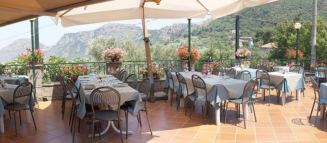 Panorama dal terrazzo del Ristorante Pizzeria Zio Sam Sorrento